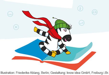 Zebra liest