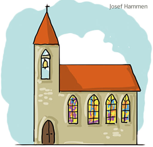 S624011310_Kirche Kirche mit rotem Dach