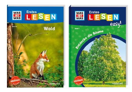 Bücher „Erstes LESEN Wald“ und „Erstes LESEN easy! Entdecke die Bäume“ 
