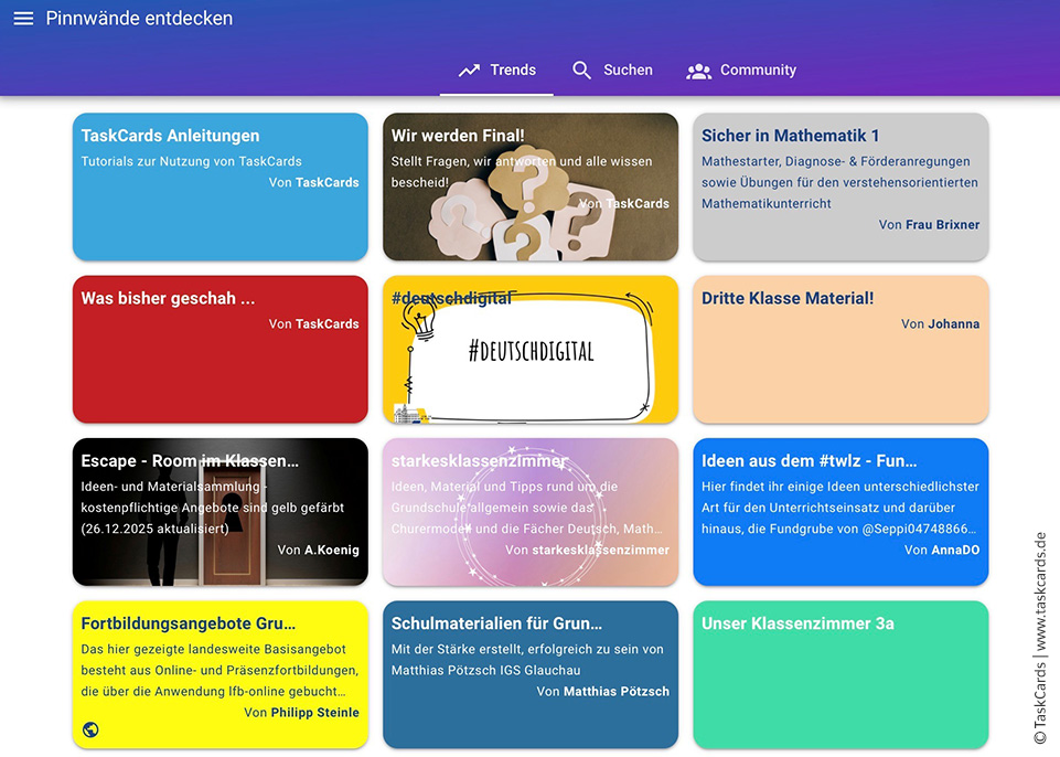 TaskCards Trend
