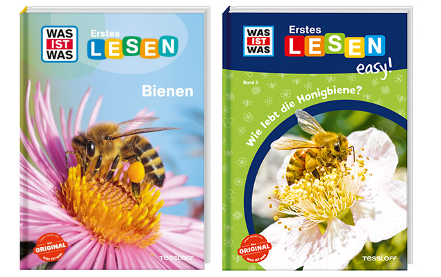 Bücher „Erstes Lesen Biene“ und „Erstes Lesen easy! Wie lebt die Honigbiene?“